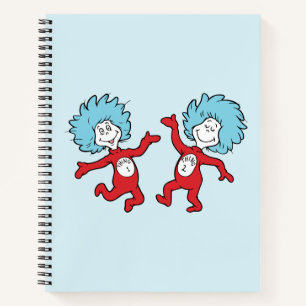 Dr. Seuss Thing 1 and Thing 2 Character Notebook