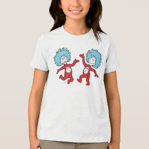 Dr. Seuss Thing 1 and Thing 2 Character Tri-Blend Shirt