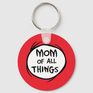 Dr. Seuss   Thing 1 Thing 2 - Mum of all Things Key Ring