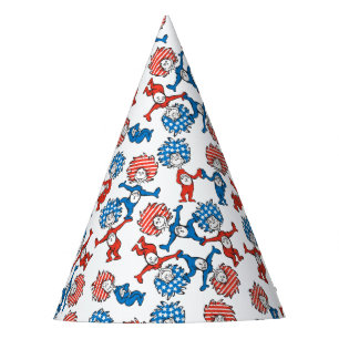Dr. Seuss   Thing 1 Thing 2 US Flag Pattern Party Hat