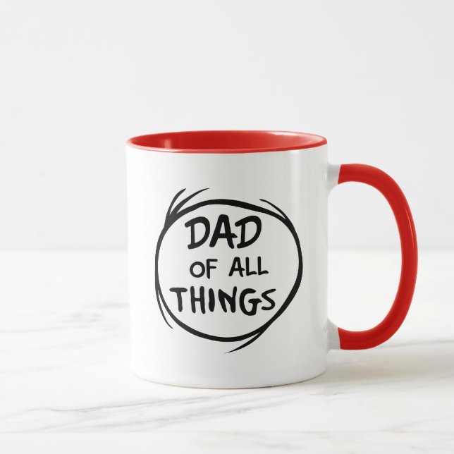 Dr. Seuss Thing One Thing Two - Dad of all Things Mug (Right)
