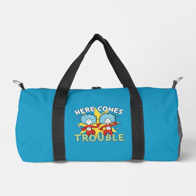 Dr. Seuss | Thing One Thing Two Here Comes Trouble Duffle Bag (Front)