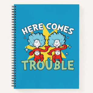 Dr. Seuss Thing One Thing Two Here Comes Trouble Notebook
