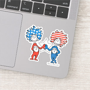 Dr. Seuss   Thing One Thing Two Patriotic Graphic
