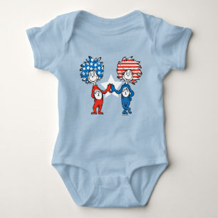 Dr. Seuss   Thing One Thing Two Patriotic Graphic Baby Bodysuit