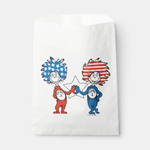 Dr. Seuss Thing One Thing Two Patriotic Graphic Favour Bags