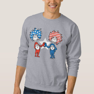 Dr. Seuss Thing One Thing Two Patriotic Graphic Sweatshirt