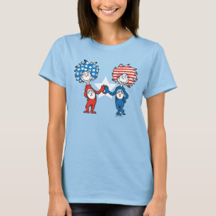 Dr. Seuss   Thing One Thing Two Patriotic Graphic T-Shirt