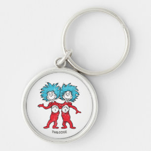 Dr. Seuss   Thing One, Thing Two Sitting Key Ring