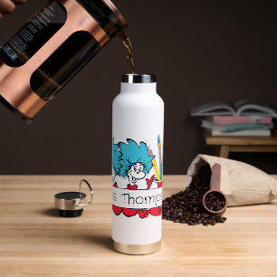 Dr. Seuss   Thing One Thing Two Teacher Name Water Bottle
