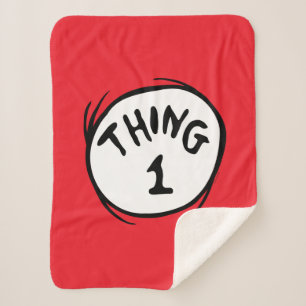 Dr. Seuss   Thing One Thing Two - Thing One Sherpa Blanket