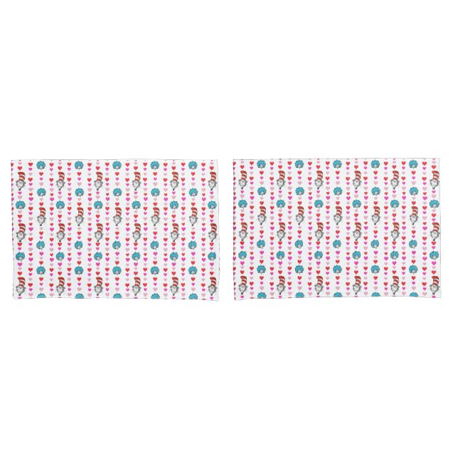 Dr. Seuss Valentine | Cat in the Hat Heart Pat Pillowcase (Front-Set)