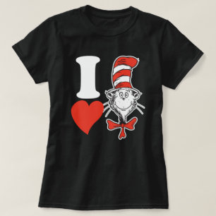 Dr. Seuss Valentine I Heart the Cat in the Hat T-Shirt