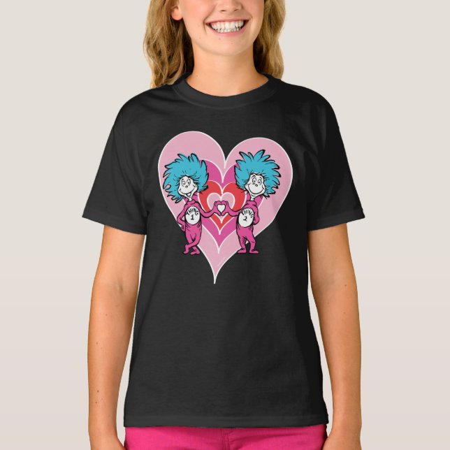 Dr. Seuss Valentine | Thing One Thing Two T-Shirt (Front)