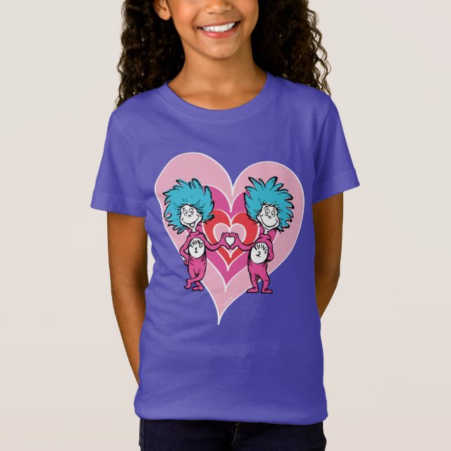 Dr. Seuss Valentine | Thing One Thing Two T-Shirt (Front)