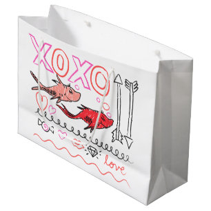 Dr. Seuss Valentine XOXO Large Gift Bag