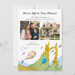 Dr. Seuss - We're Off to New Places! Photo  Invitation
