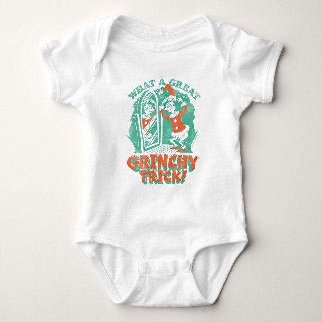 Dr. Seuss | What a Great Grinchy Trick! Baby Bodysuit (Front)