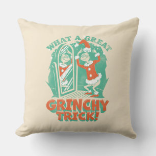 Dr. Seuss What a Great Grinchy Trick! Cushion