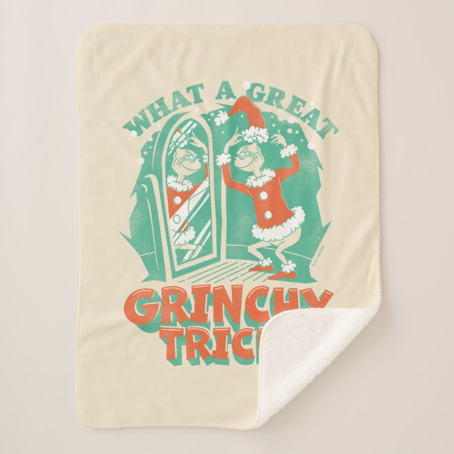 Dr. Seuss | What a Great Grinchy Trick! Sherpa Blanket (Front)