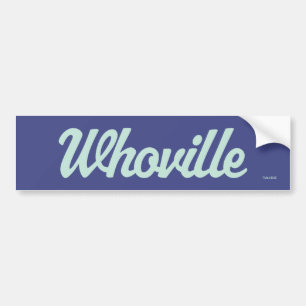 Dr. Seuss Who-ville Script Logo Bumper Sticker