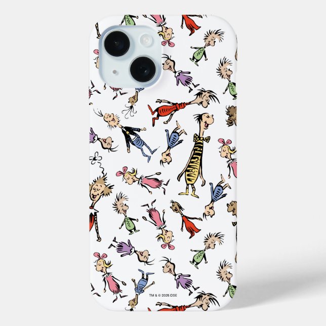 Dr. Seuss Whoville Characters Festive Pattern Case-Mate iPhone Case (Back)