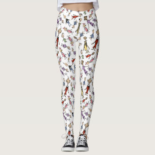 Dr. Seuss Whoville Characters Festive Pattern Leggings