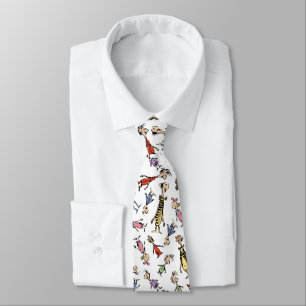 Dr. Seuss Whoville Characters Festive Pattern Tie