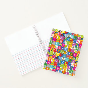 Dr. Seuss's ABC Colourful Block Letter Pattern Notebook