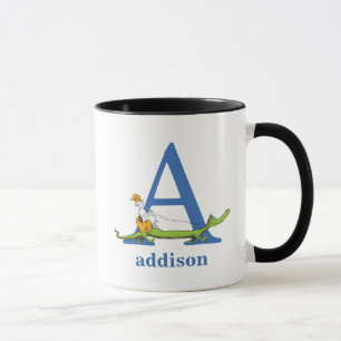 Dr. Seuss's ABC: Letter A - Blue Add Your Name Mug