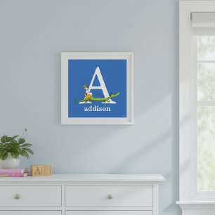 Dr. Seuss's ABC: Letter A - White Add Your Name Poster