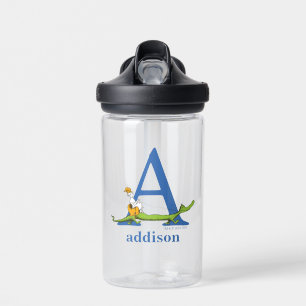 Dr. Seuss's ABC: Letter A - White Add Your Name Water Bottle