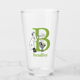 Dr. Seuss's ABC: Letter B - Green Add Your Name Glass