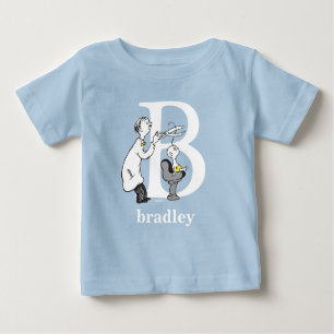 Dr. Seuss's ABC: Letter B - White   Add Your Name Baby T-Shirt