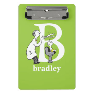 Dr. Seuss's ABC: Letter B - White   Add Your Name Mini Clipboard