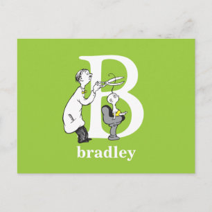 Dr. Seuss's ABC: Letter B - White   Add Your Name Postcard