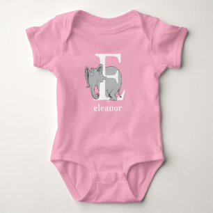 Dr. Seuss's ABC: Letter E - White   Add Your Name Baby Bodysuit