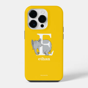 Dr. Seuss's ABC: Letter E - White Add Your Name iPhone 14 Pro Case
