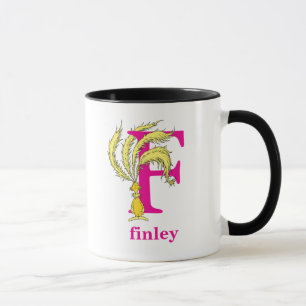 Dr. Seuss's ABC: Letter F - Pink   Add Your Name Mug