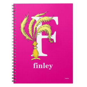 Dr. Seuss's ABC: Letter F - White   Add Your Name Notebook