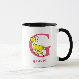Dr. Seuss's ABC: Letter G - Pink   Add Your Name Mug