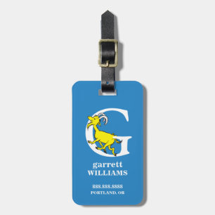 Dr. Seuss's ABC: Letter G - White Add Your Name Luggage Tag
