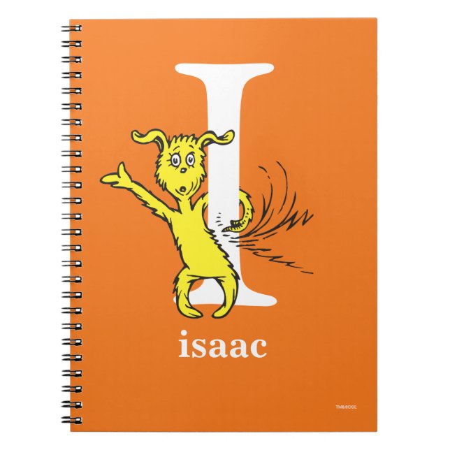 Dr. Seuss's ABC: Letter I - White | Add Your Name Spiral Notebook (Front)
