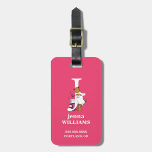 Dr. Seuss's ABC: Letter J - White   Add Your Name Luggage Tag