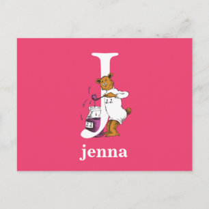 Dr. Seuss's ABC: Letter J - White   Add Your Name Postcard
