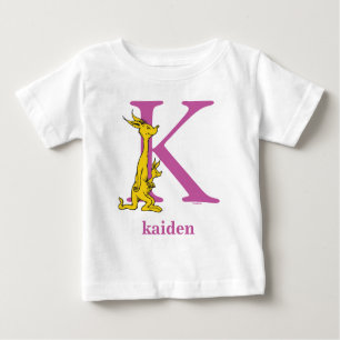 Dr. Seuss's ABC: Letter K - Purple   Add Your Name Baby T-Shirt