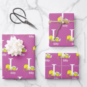Dr. Seuss's ABC: Letter L - White   Add Your Name Wrapping Paper Sheet