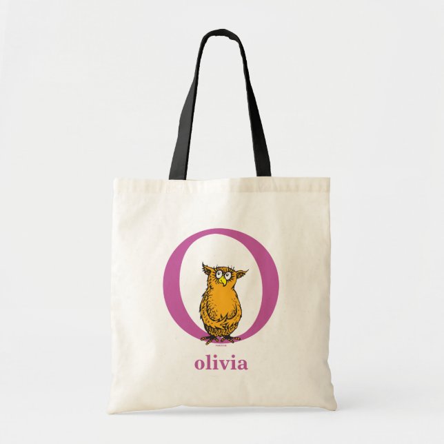 Dr. Seuss's ABC: Letter O - Purple | Add Your Name Tote Bag (Front)