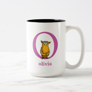 Dr. Seuss's ABC: Letter O - Purple Add Your Name Two-Tone Coffee Mug