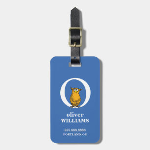 Dr. Seuss's ABC: Letter O - White Add Your Name Luggage Tag